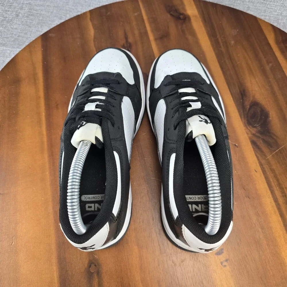 AND1 Womens Low Top Basketball Sneakers‎ Black White WMA142ES013 Size 6